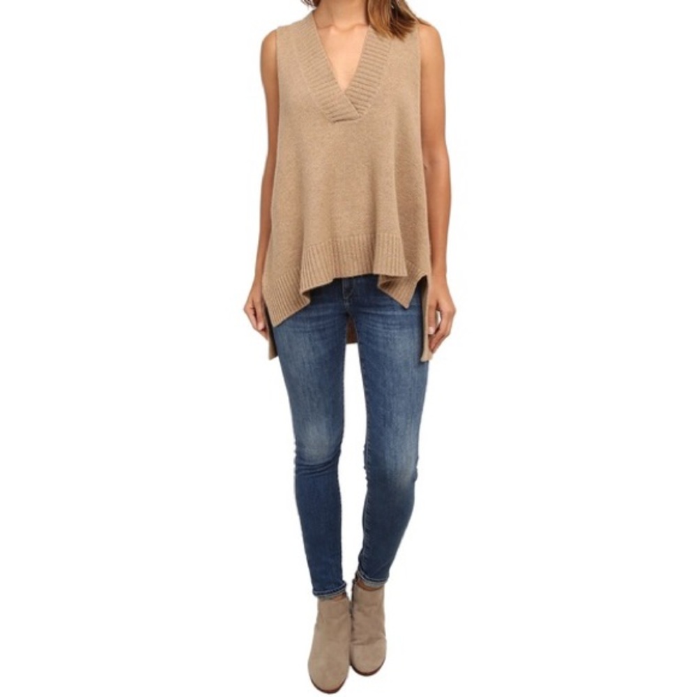 Free People Oversized Wool Swing Sweater Vest tag fell